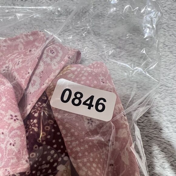 Misa Los Angeles Top Womens XS Pink Floral Sheer Boho Off the Shoulder Lyla - Picture 12 of 12